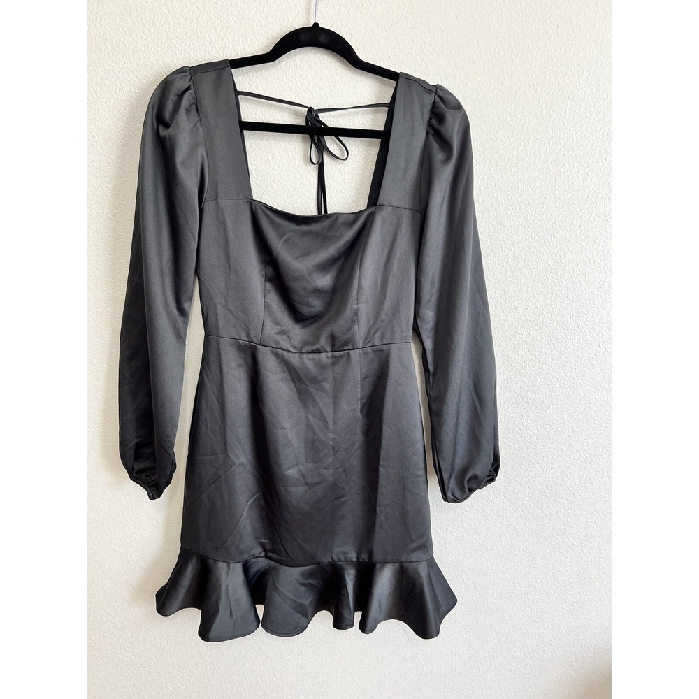 FOREVER 21 Size Small Black Satin Dress Sz Small S NWT Dressy